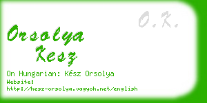 orsolya kesz business card